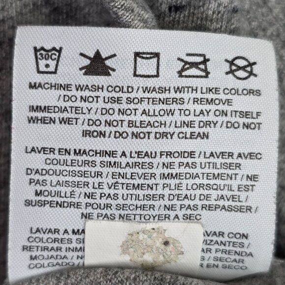 Womens Nike Dri Fit Gray Cowl Neck Sweatshirt 1/4 Zip 3/4 Sleeves Cotton Size XL - Picture 10 of 10